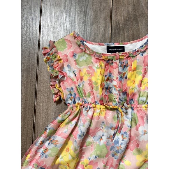 Ralph Lauren Floral Ruffle Dress - Picture 3 of 9